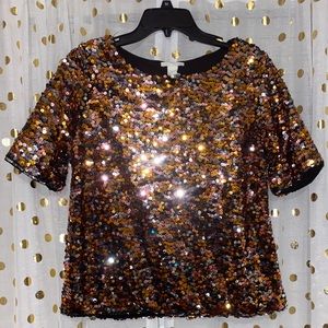 H & M Sequined Blouse
